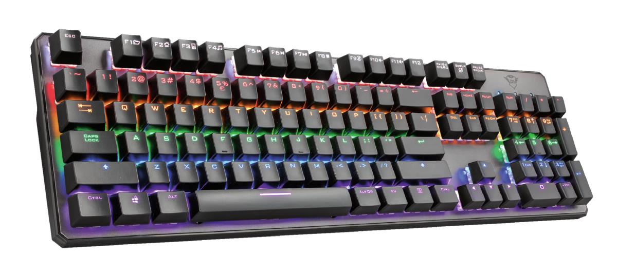 Keyboard Gxt 865 Asta Semi Mechanical - USB - Black - Qwertzu German