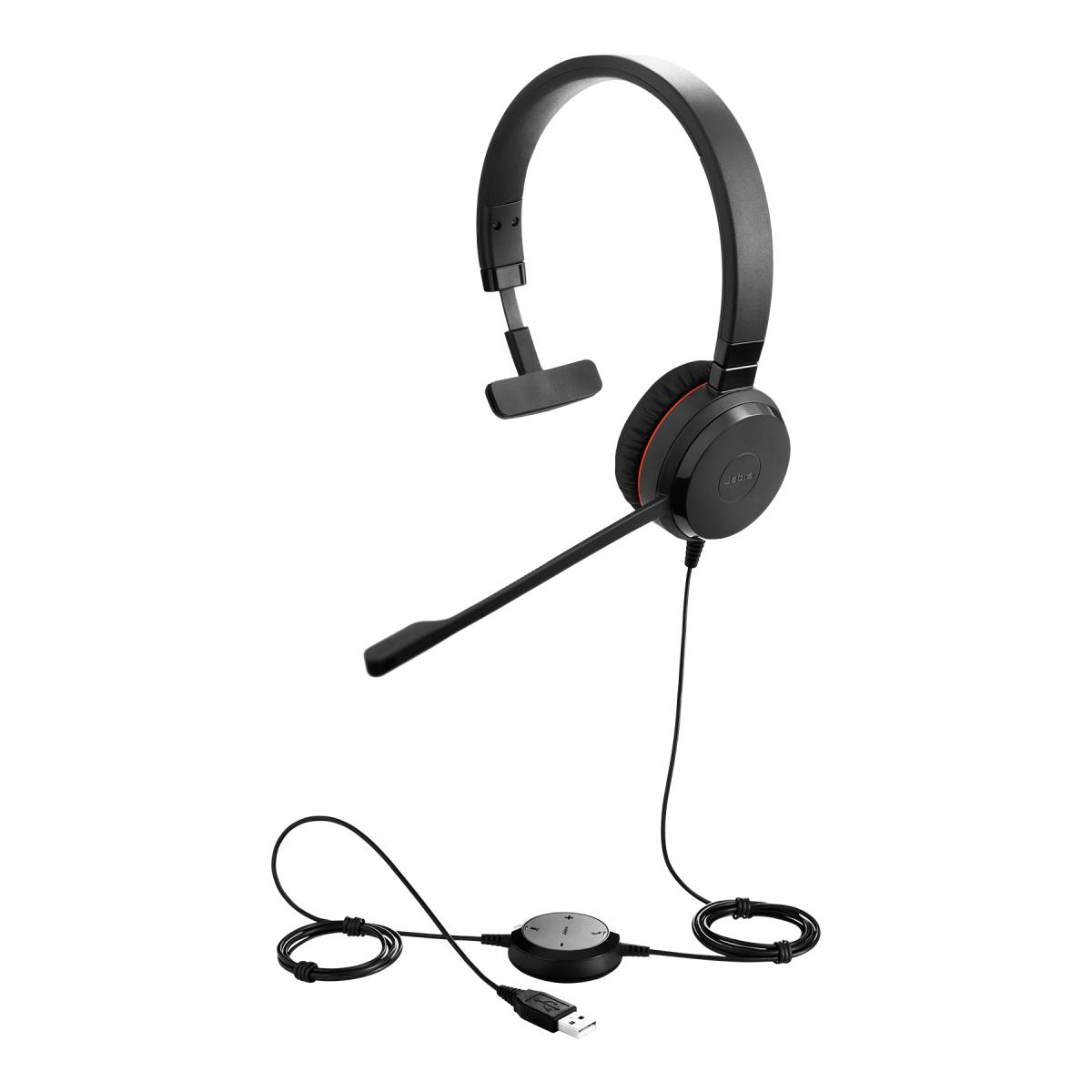 Headset Evolve 30 II MS - mono - USB / 3.5mm - Black