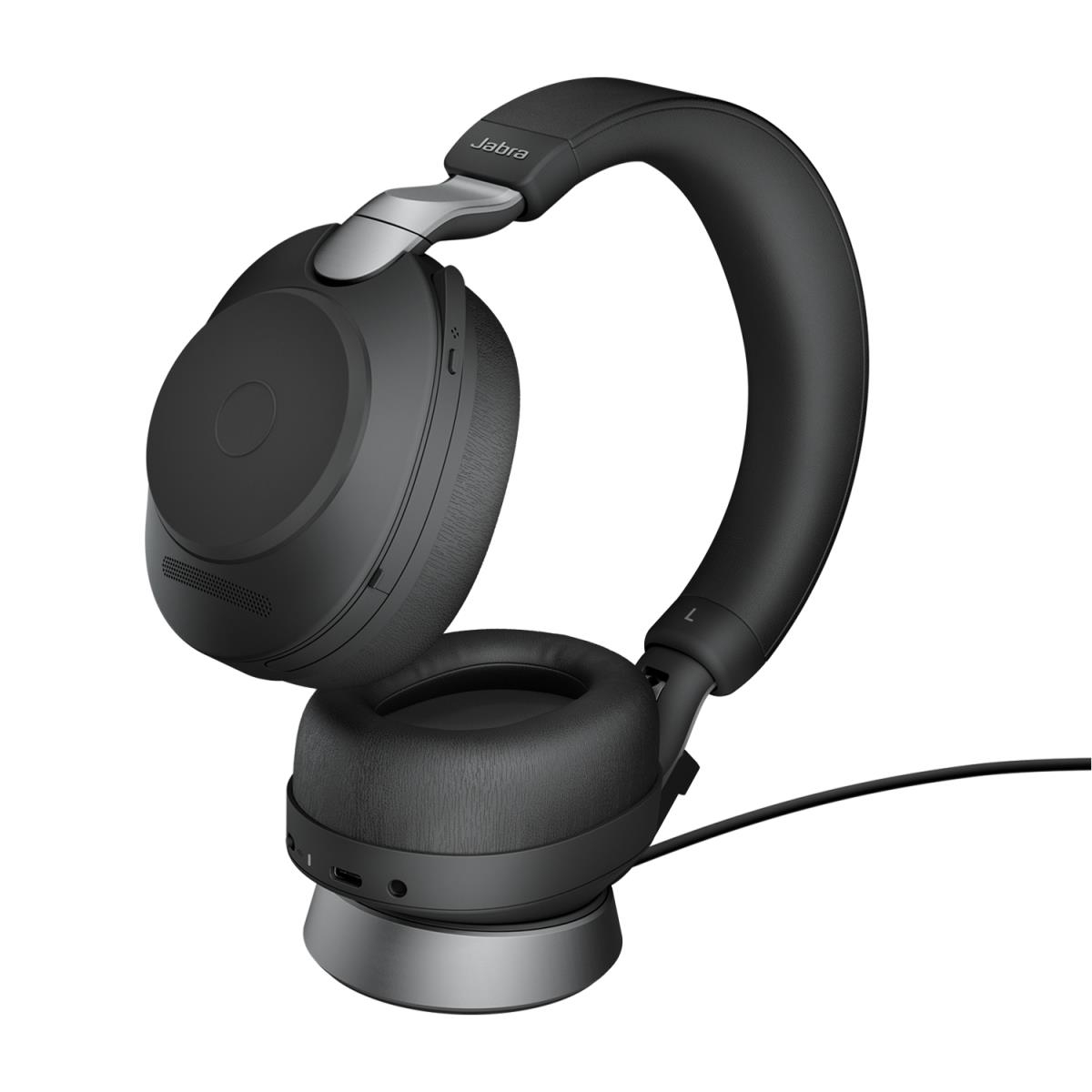 Headset Evolve2 85 UC - Stereo - USB-A / BT / 3.5mm - Black - with Desk Stand