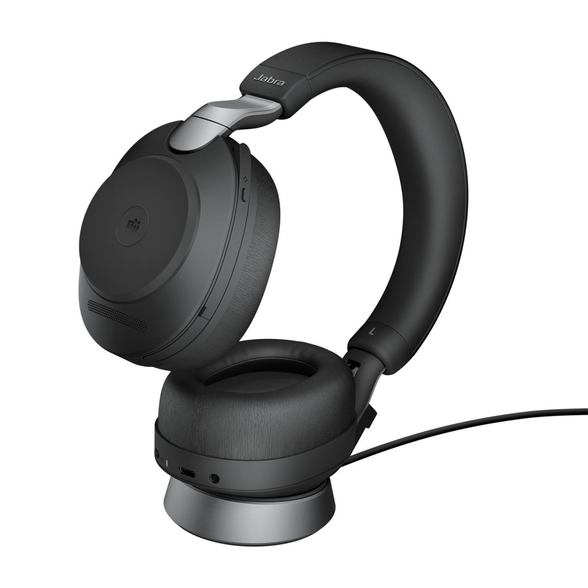 Headset Evolve2 85 MS - Stereo - USB-A / BT / 3.5mm - Black - with Desk Stand