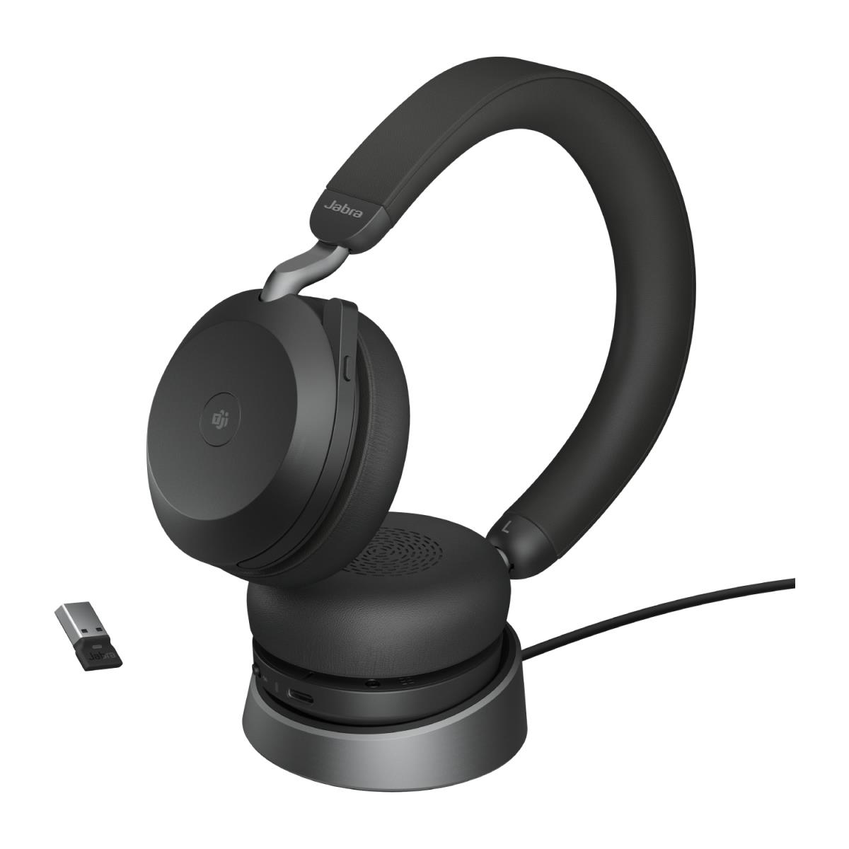 Headset Evolve2 75 MS - Stereo - USB-A / BT - Charging Stand - Black