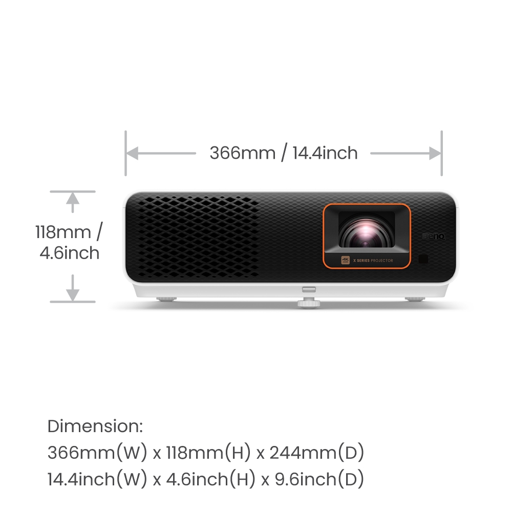 X500i - Dlp Projector - 4-colour RGB LED - 3d - 2200 Ansi Lumens - 3840 X 2160