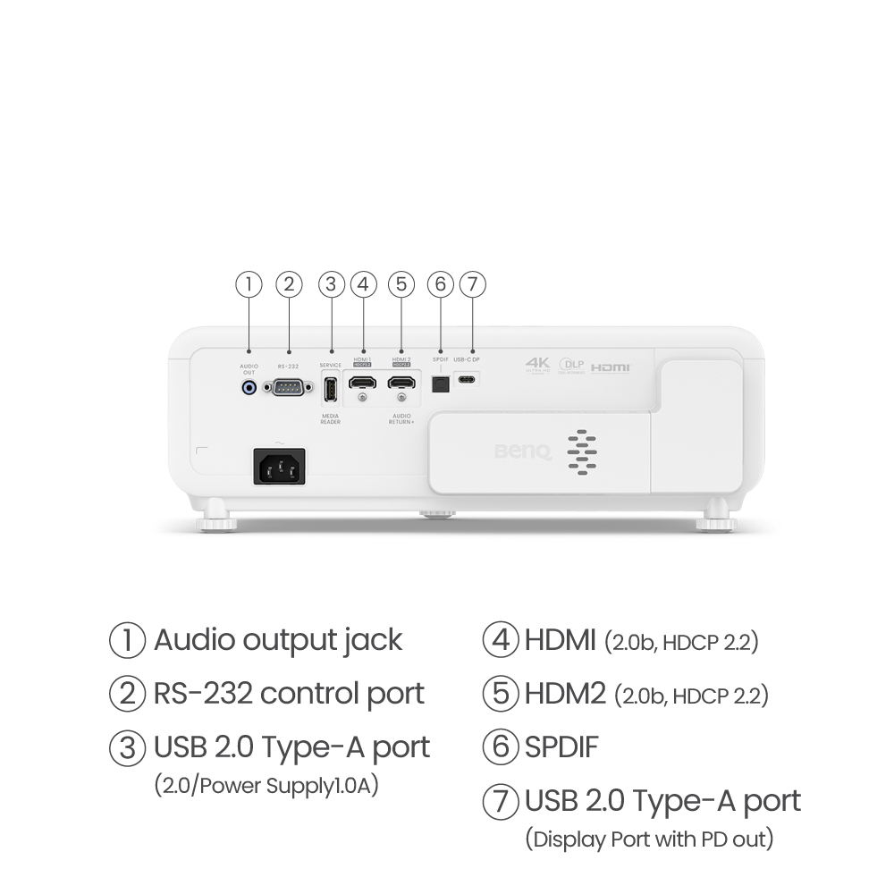 X500i - Dlp Projector - 4-colour RGB LED - 3d - 2200 Ansi Lumens - 3840 X 2160