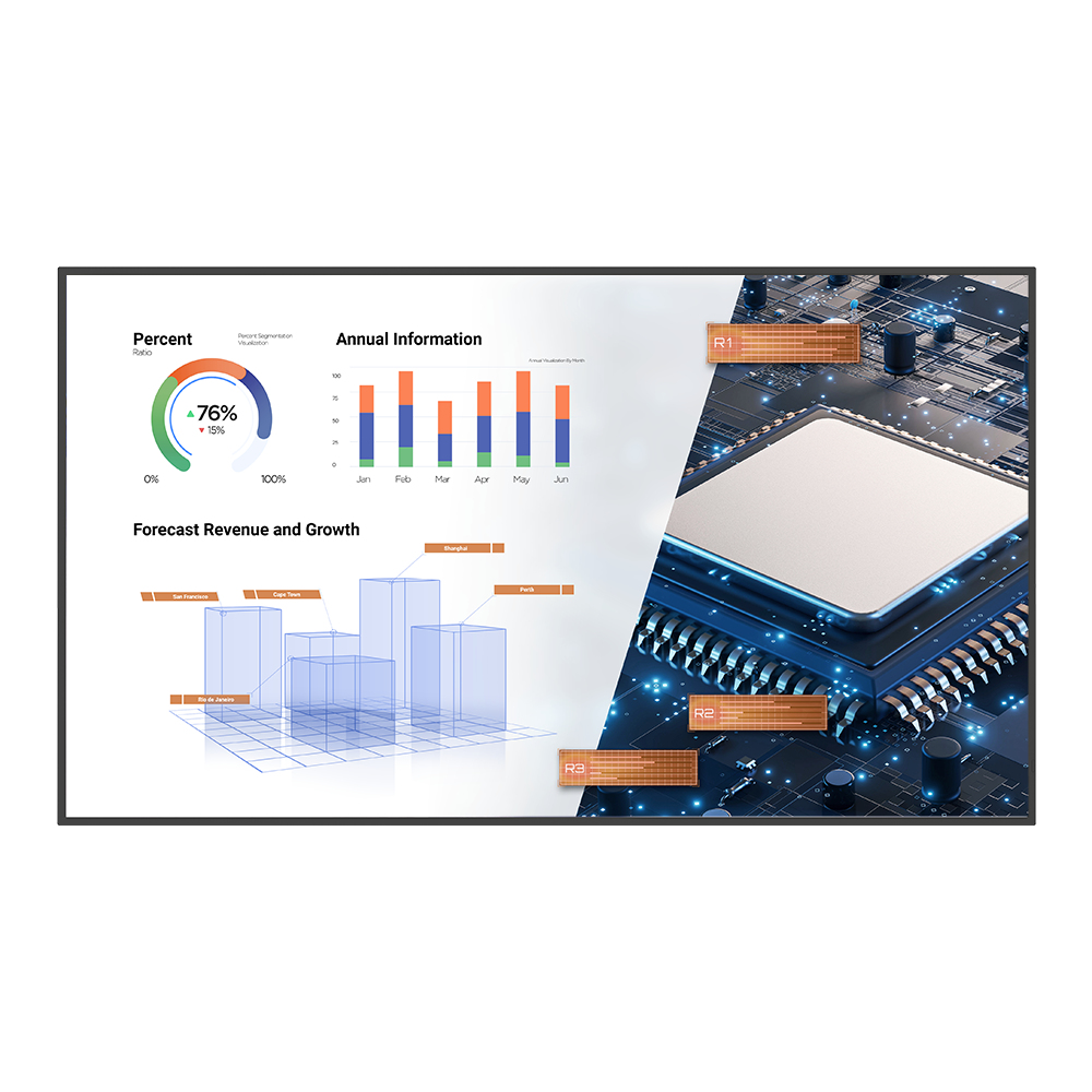 Large Format Monitor - St8602s - 86in - 3840x2160 (4k Uhd) - Black
