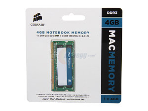 Memory 4GB DDR3 1333MHz C9 Apple Qualified Unbuffered