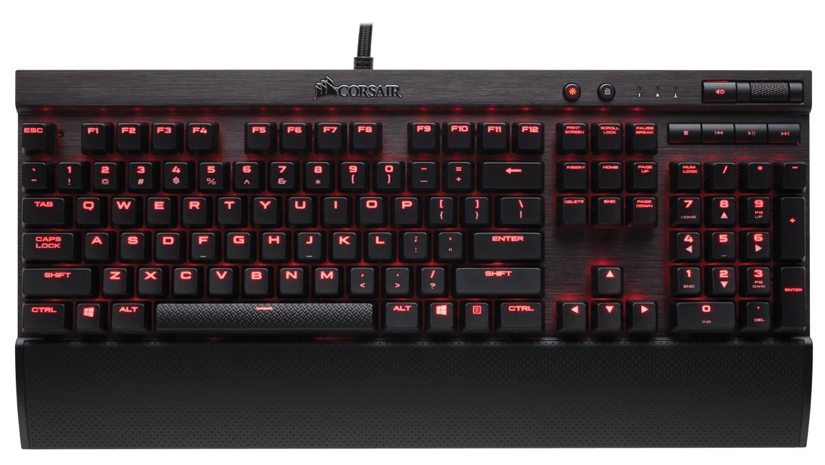 K70 Lux Mechanical Gaming Keyboard - Red LED - Cherry Mx Red (be)
