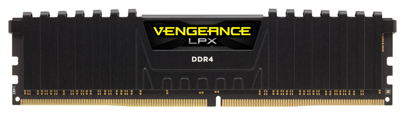 Memory 16GB Ddr4 2666MHz C16 Vengeance Low Profilex Black Kit - Cmk16gx4m2z2666c16