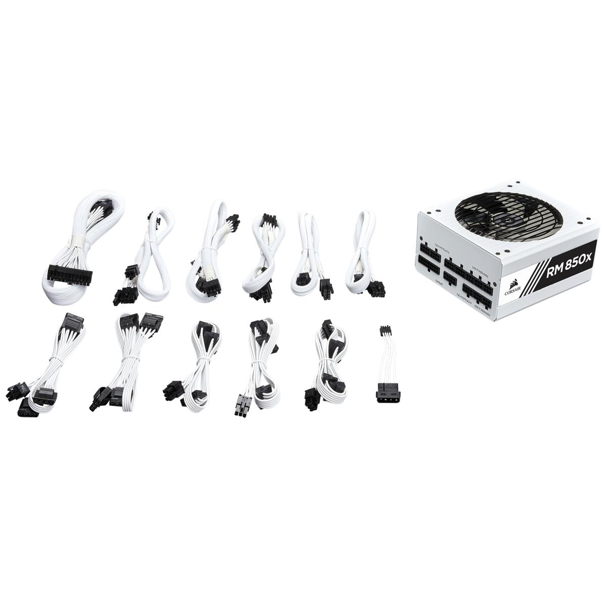 Power Supply - Rm850x White Fully Mod 80 Plus Gold - 850w