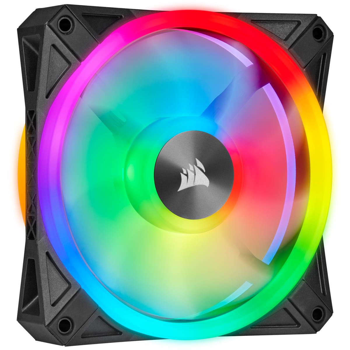 Icue Ql140 RGB 140mm Pwm Dual Fan Kit With Lighting Node Core