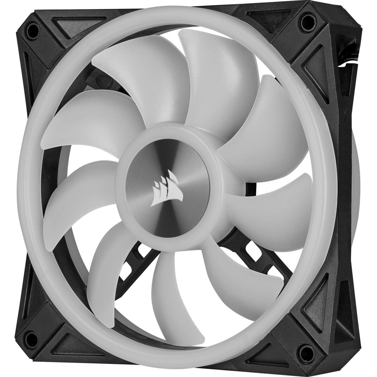 Icue Ql140 RGB 140mm Pwm Dual Fan Kit With Lighting Node Core