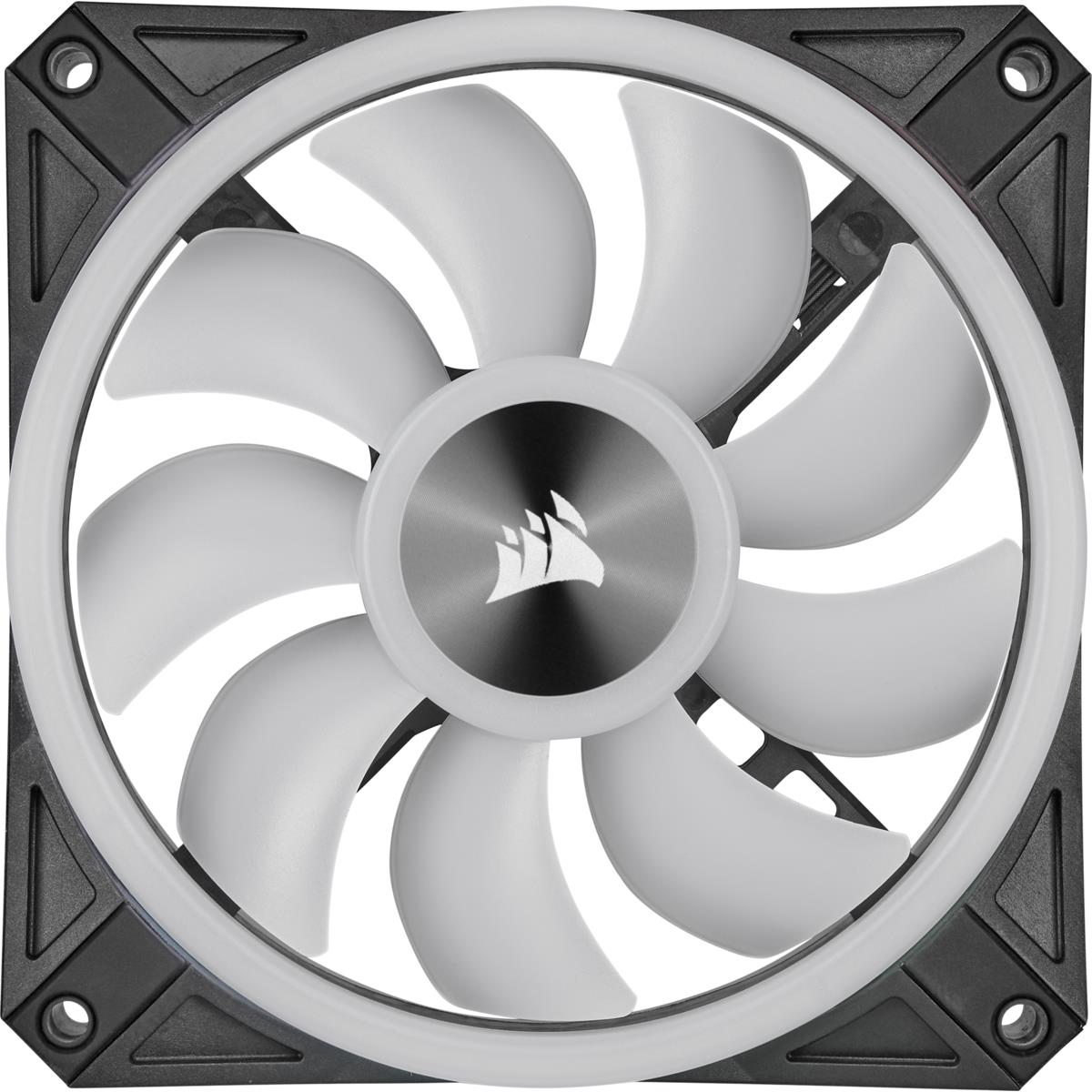 Icue Ql140 RGB 140mm Pwm Dual Fan Kit With Lighting Node Core
