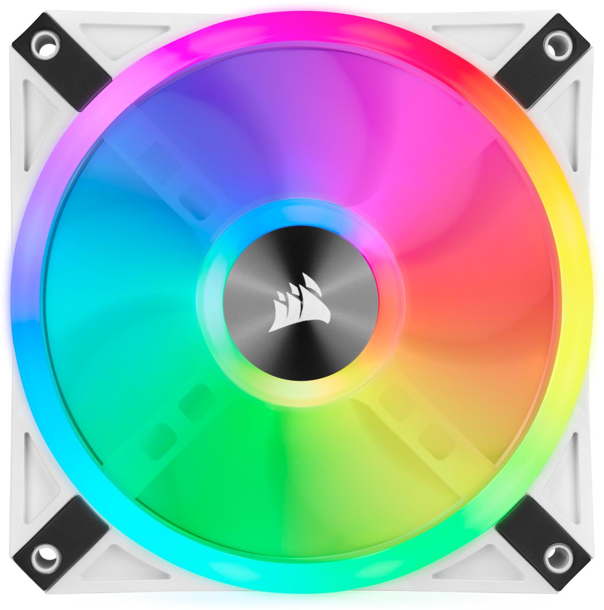 Led Fan - Ql Series White Ql120 RGB 120mm RGB Triple Pack With Lighting Node Core