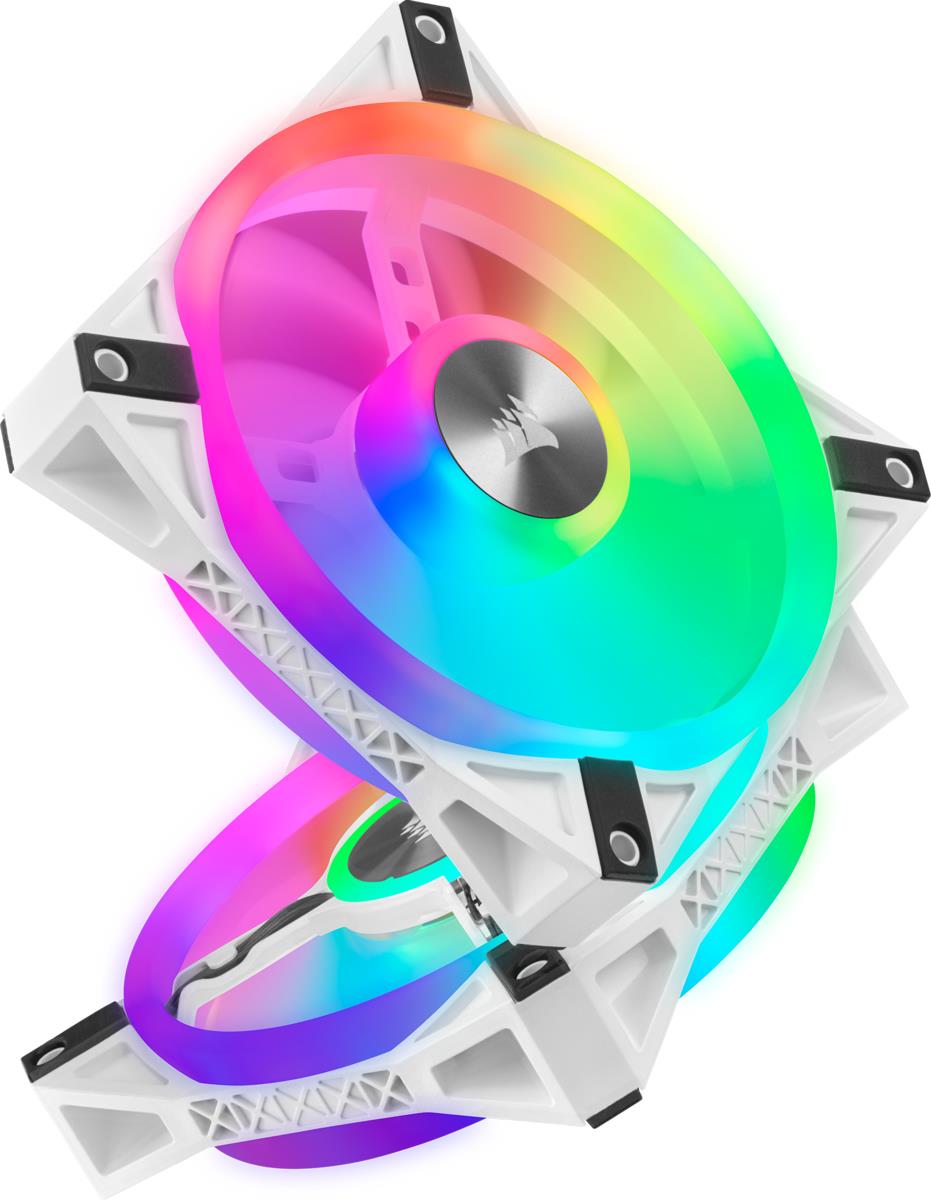 Led Fan - Ql Series White Ql120 RGB 120mm RGB Triple Pack With Lighting Node Core