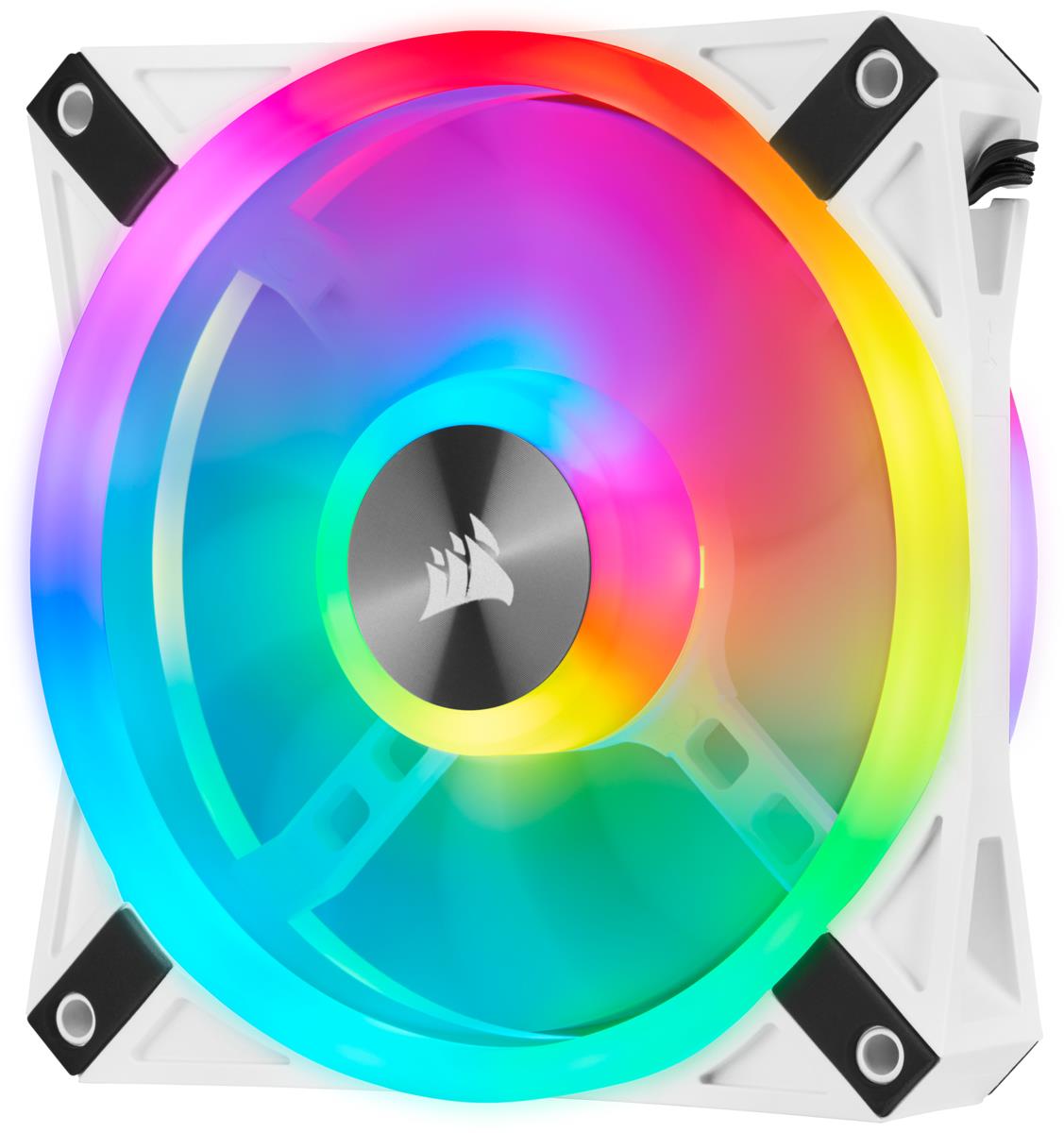 Led Fan - Ql Series White Ql120 RGB 120mm RGB Triple Pack With Lighting Node Core
