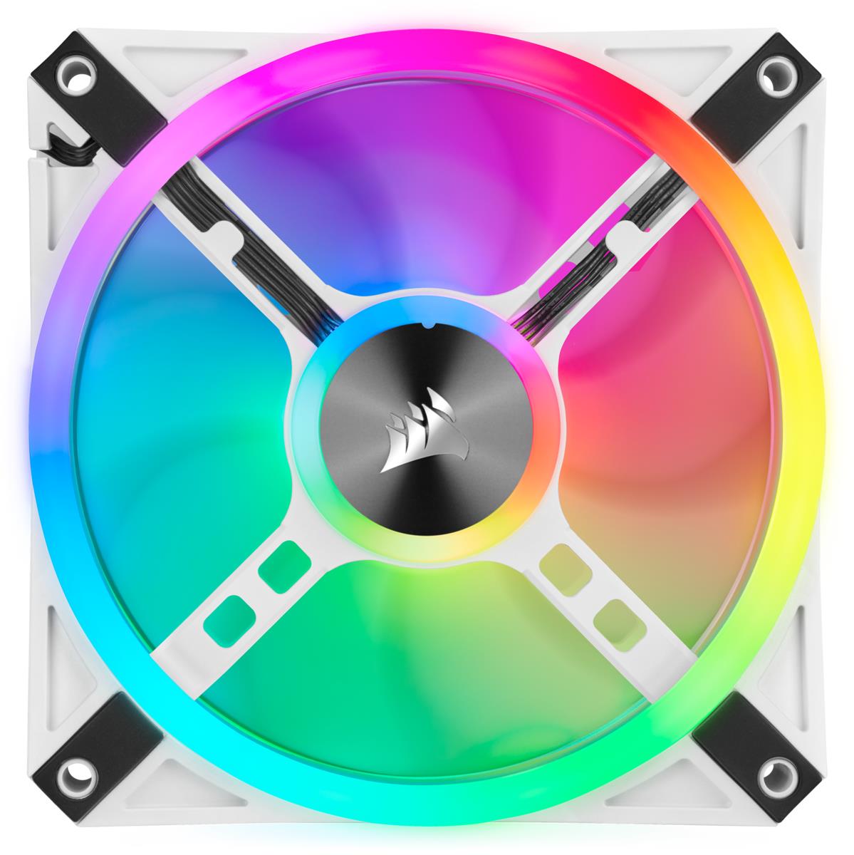 Led Fan - Ql Series White Ql120 RGB 120mm RGB Triple Pack With Lighting Node Core