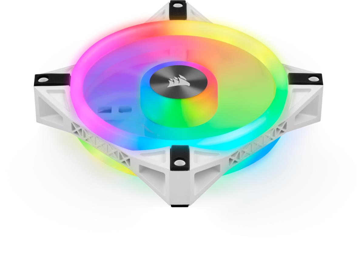 Led Fan - Ql Series White Ql120 RGB 120mm RGB Triple Pack With Lighting Node Core