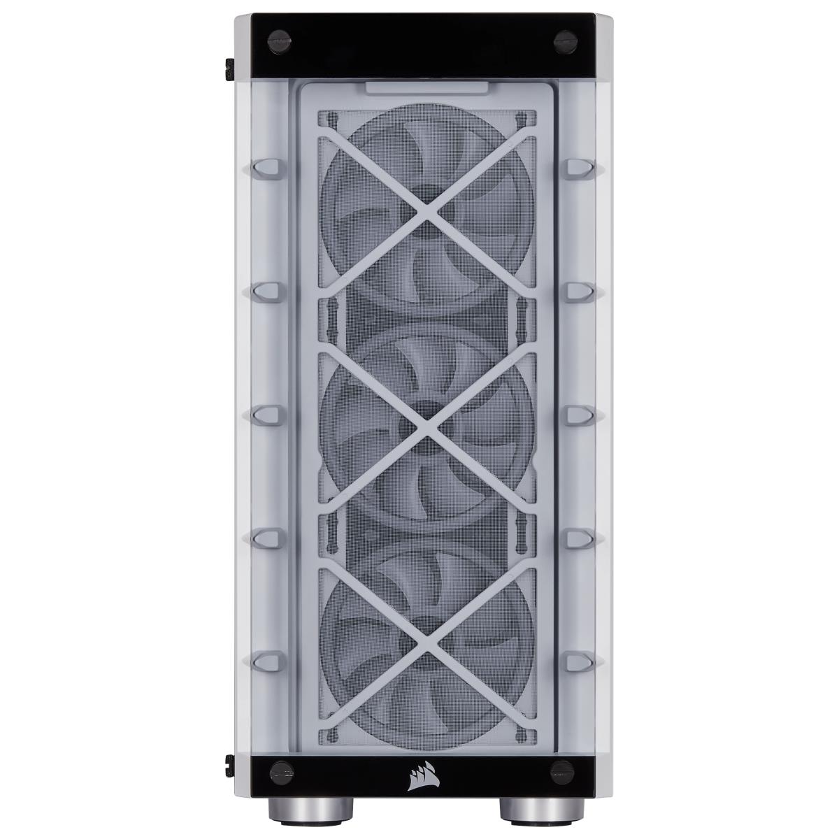 Crystal - 465x RGB Tempered Glassmid-tower Smart Case - White