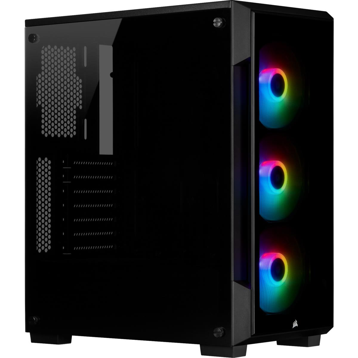 Icue 220t RGB Tempered Glass Mid-tower Smart Case - Black