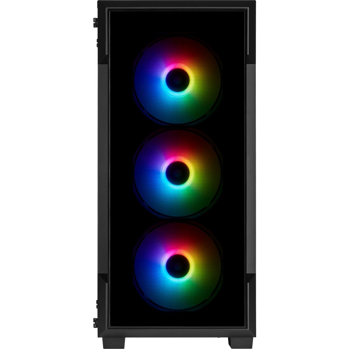 Icue 220t RGB Tempered Glass Mid-tower Smart Case - Black