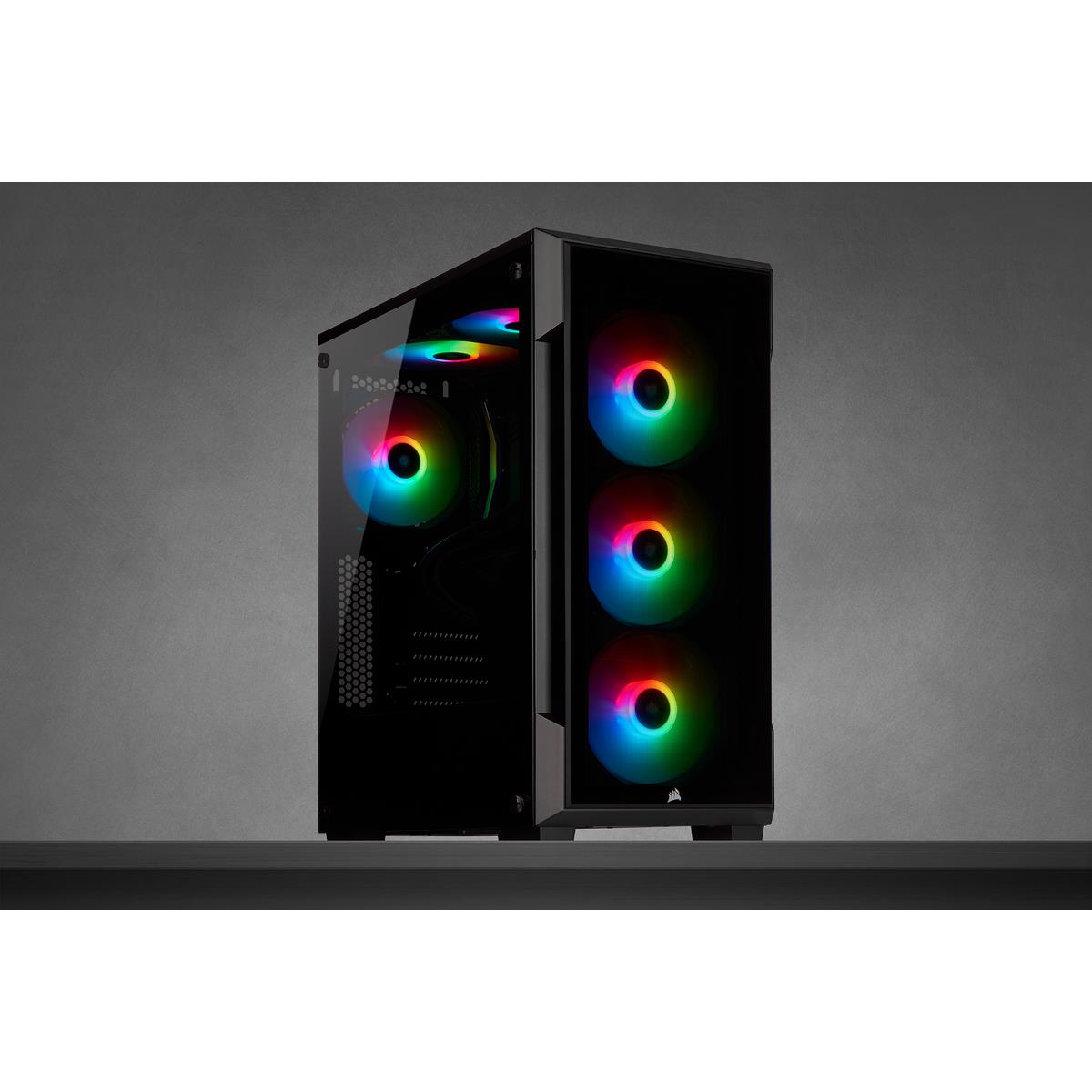 Icue 220t RGB Tempered Glass Mid-tower Smart Case - Black
