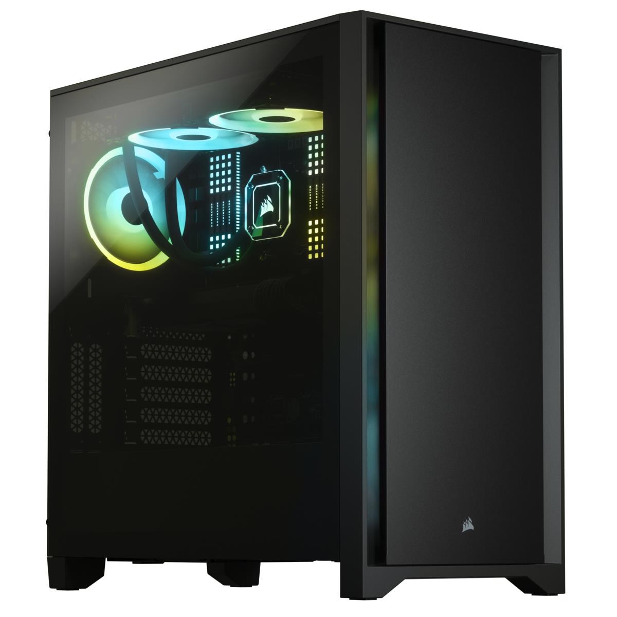 4000d - Tempered Glass Mid-tower ATX Case - Black