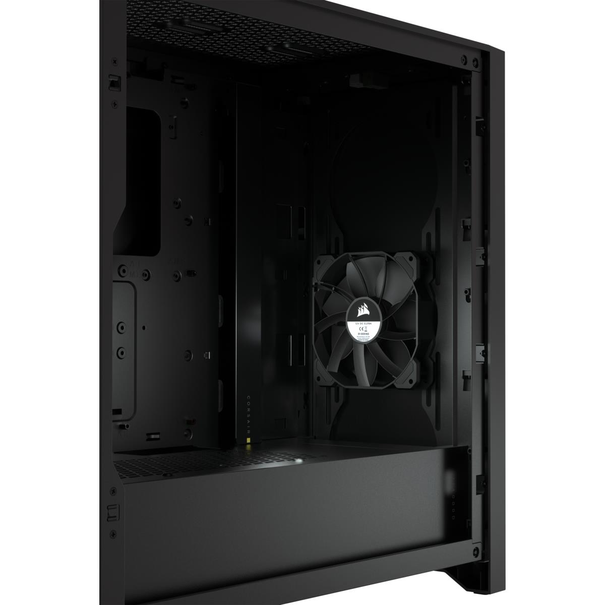 4000d - Tempered Glass Mid-tower ATX Case - Black