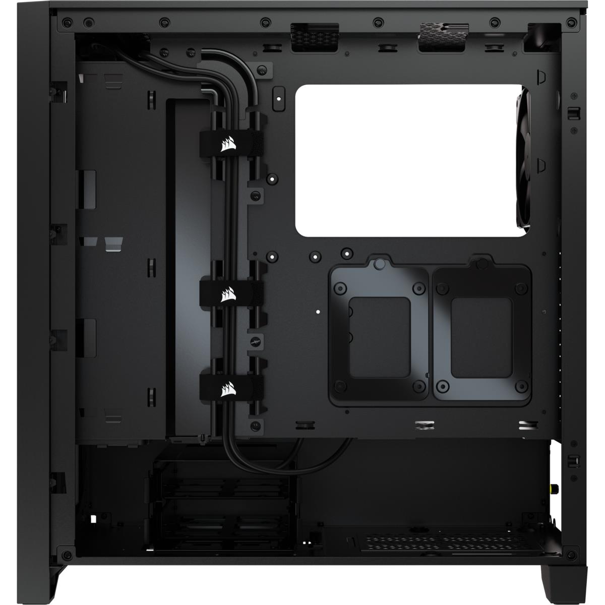 4000d - Tempered Glass Mid-tower ATX Case - Black