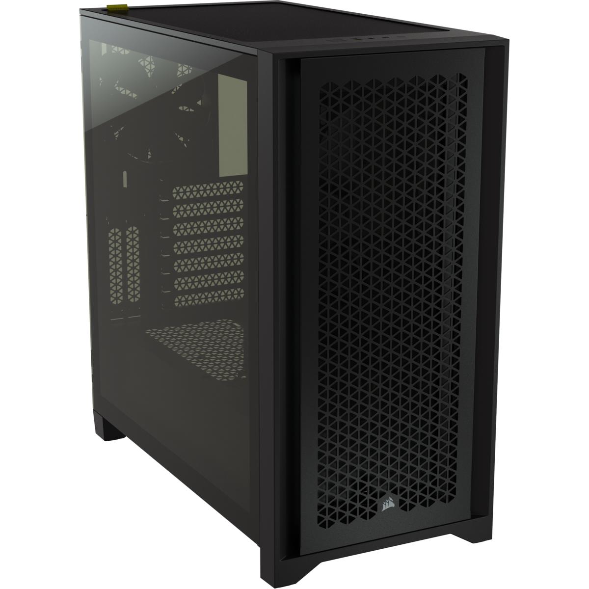 4000d - Airflow Tempered Glass Mid-tower ATX Case - Black