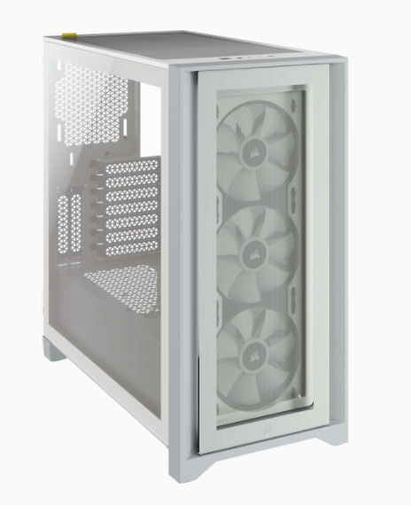 Icue 4000x - RGB Tempered Glass Mid-tower ATX Case - White