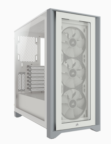 Icue 4000x - RGB Tempered Glass Mid-tower ATX Case - White