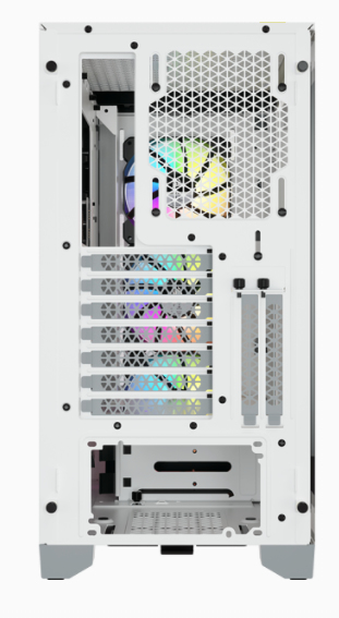 Icue 4000x - RGB Tempered Glass Mid-tower ATX Case - White