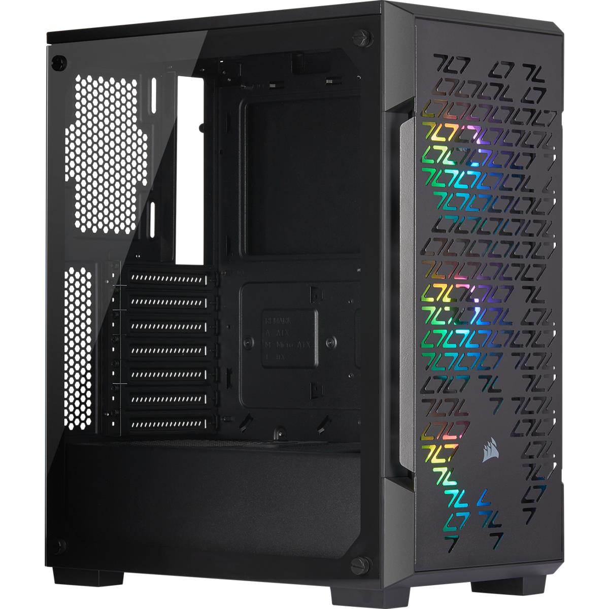 Icue 220t RGB Airflow Tempered Glass Mid-tower Smart Case - Black