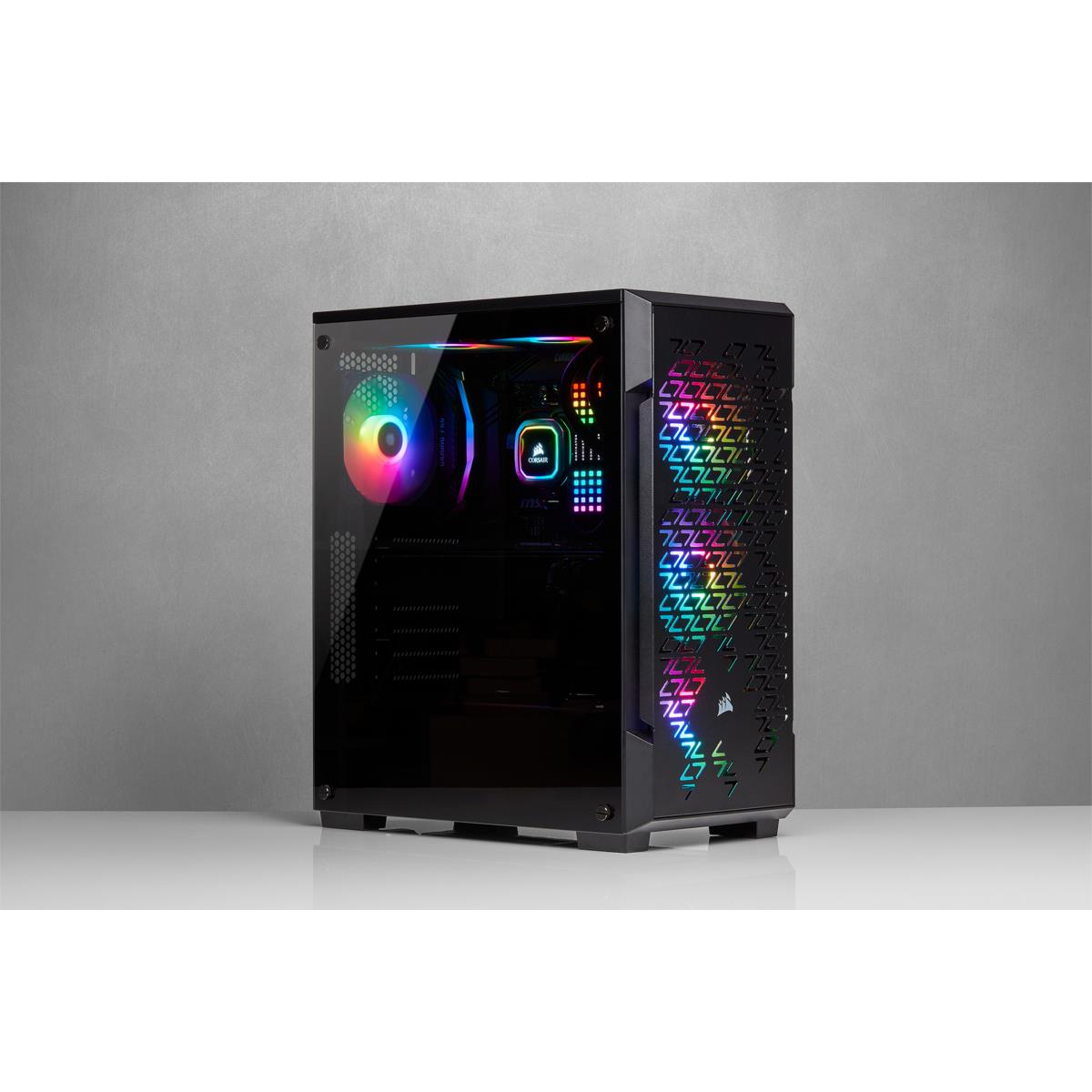 Icue 220t RGB Airflow Tempered Glass Mid-tower Smart Case - Black