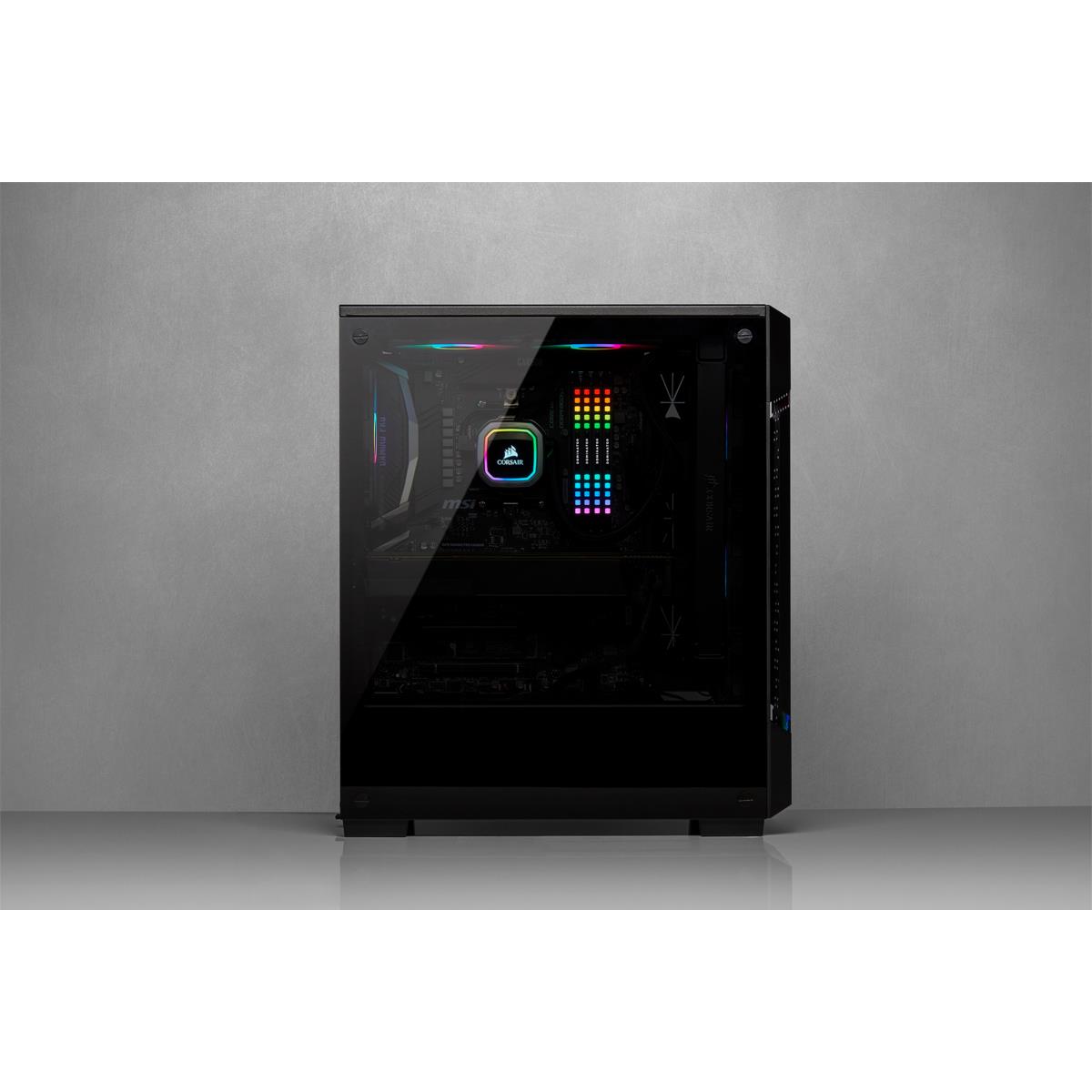Icue 220t RGB Airflow Tempered Glass Mid-tower Smart Case - Black