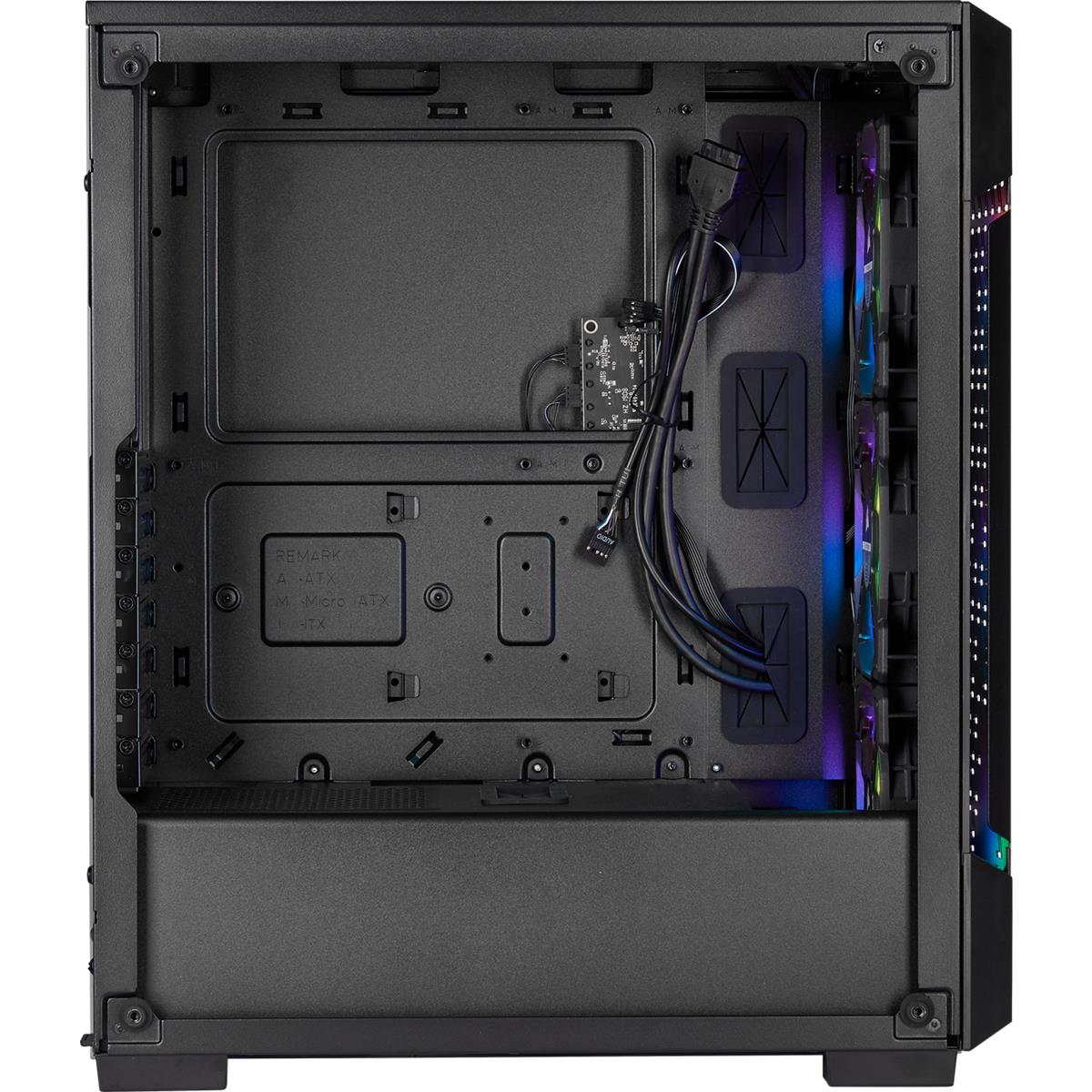 Icue 220t RGB Airflow Tempered Glass Mid-tower Smart Case - Black