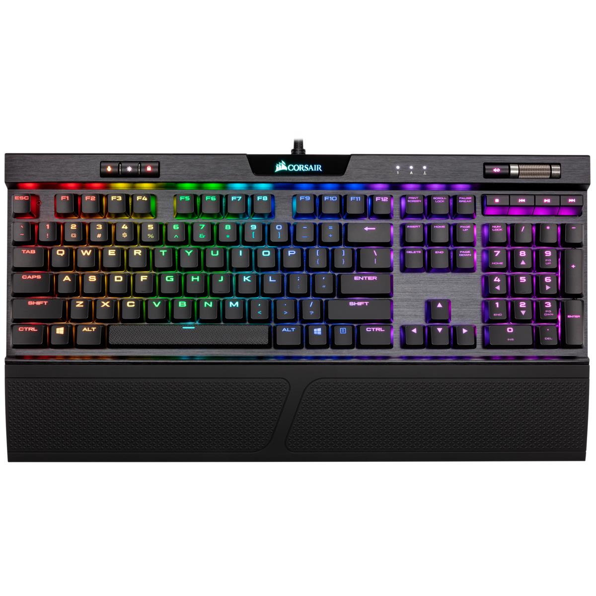 Gaming Keyboard - K70 RGB Mk.2 Low Profile Rapidfire Mechanical - Cherry Mx Low Profile Speed - Qwerty Us