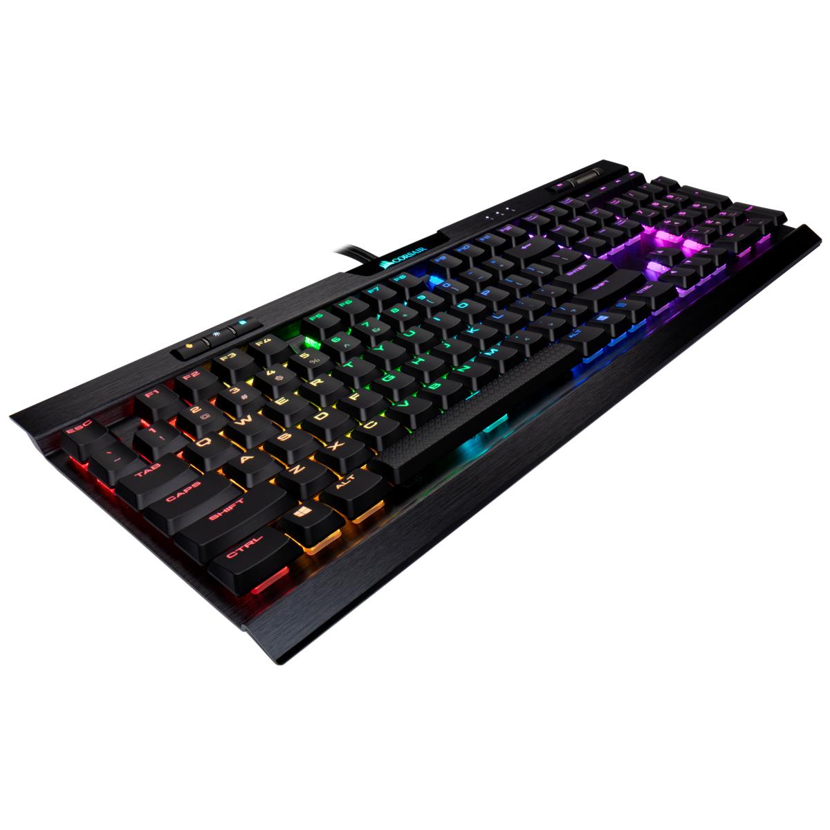 Gaming Keyboard - K70 RGB Mk.2 Low Profile Rapidfire Mechanical - Cherry Mx Low Profile Speed - Qwerty Us