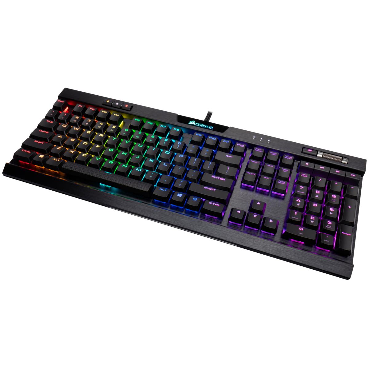 Gaming Keyboard - K70 RGB Mk.2 Low Profile Rapidfire Mechanical - Cherry Mx Low Profile Speed - Qwerty Us