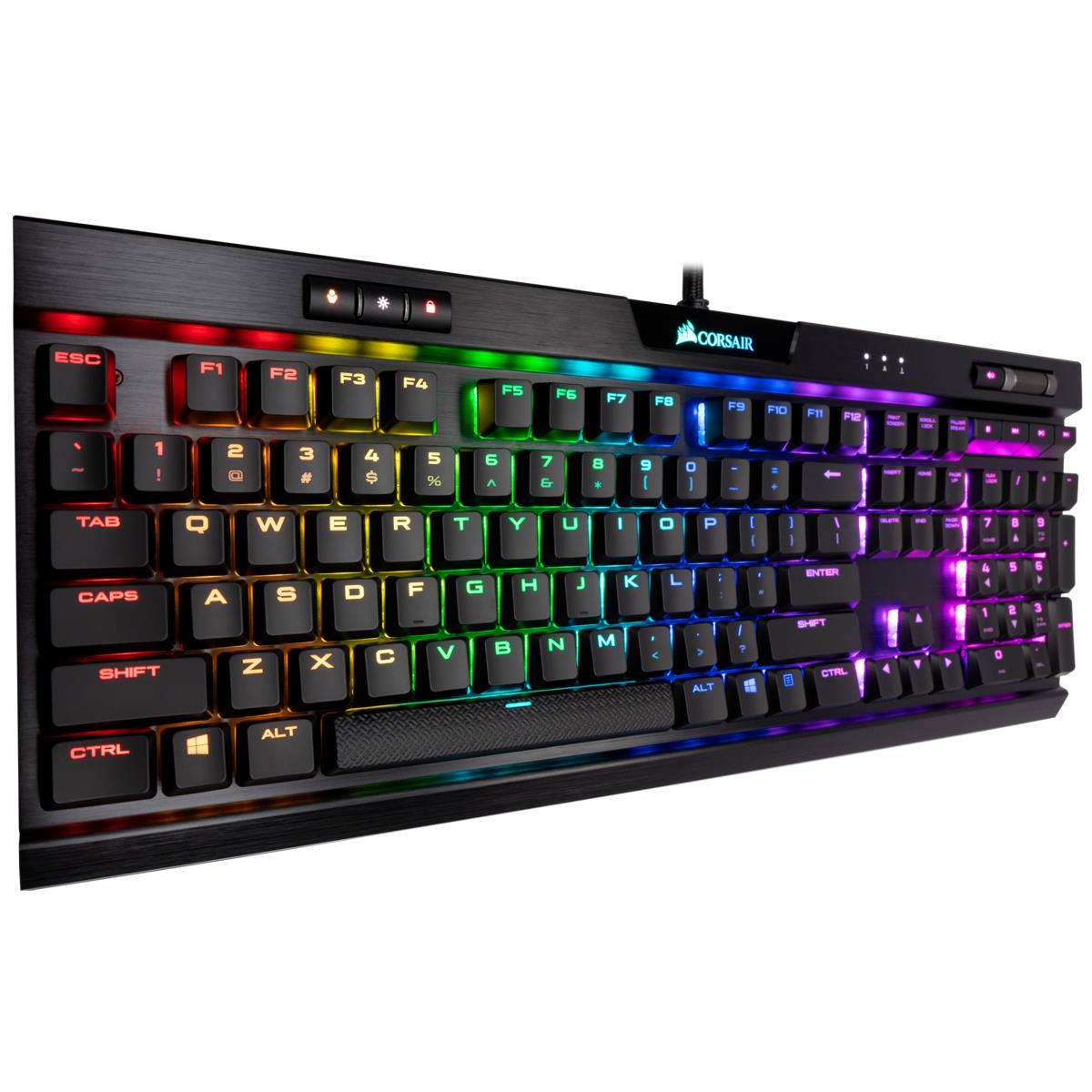 Gaming Keyboard - K70 RGB Mk.2 Low Profile Rapidfire Mechanical - Cherry Mx Low Profile Speed - Qwerty Us