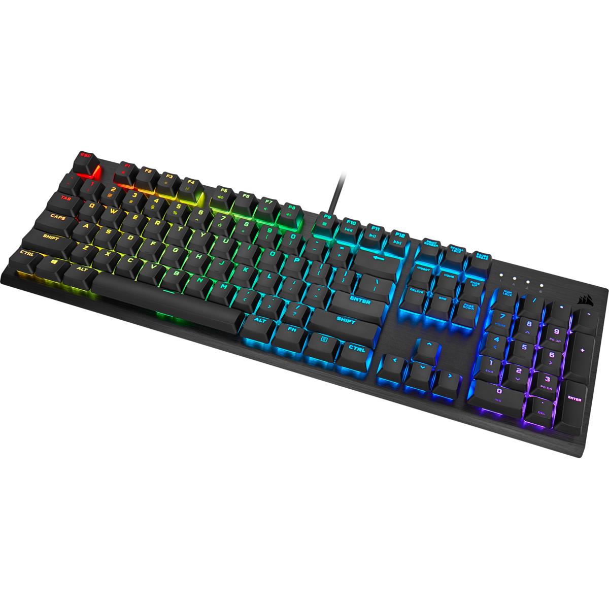 Gaming Keyboard - K60 RGB Pro Low Profile Mechanical - Cherry Mx Low Profile Speed