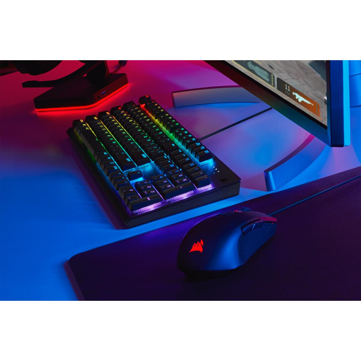 Gaming Keyboard - K60 RGB Pro Low Profile Mechanical - Cherry Mx Low Profile Speed