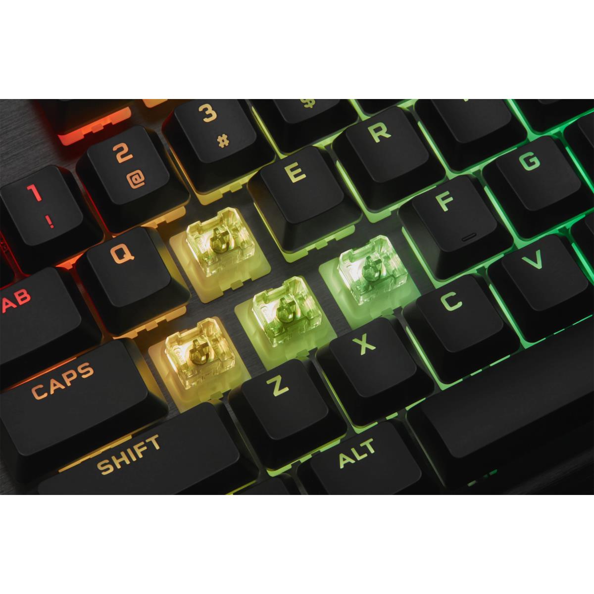 Gaming Keyboard - K60 RGB Pro Mechanical - Cherry Viola - Black Qwerty Be