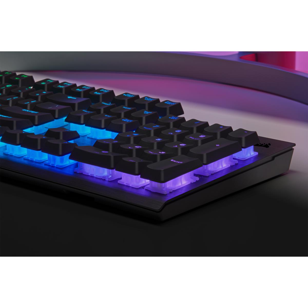 Gaming Keyboard - K60 RGB Pro Mechanical - Cherry Viola - Black Qwerty Be