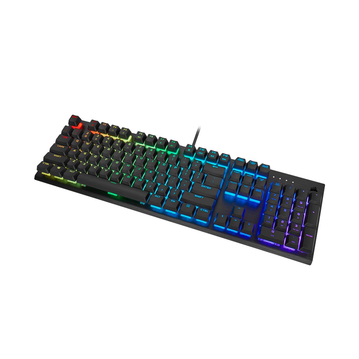 Gaming Keyboard - K60 RGB Pro Mechanical - Cherry Viola - Black Qwerty Be