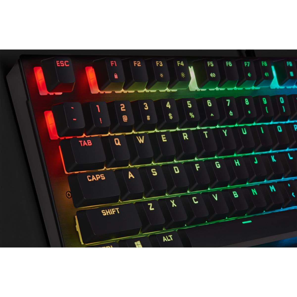 Gaming Keyboard - K60 RGB Pro Mechanical - Cherry Viola - Black Qwerty Be
