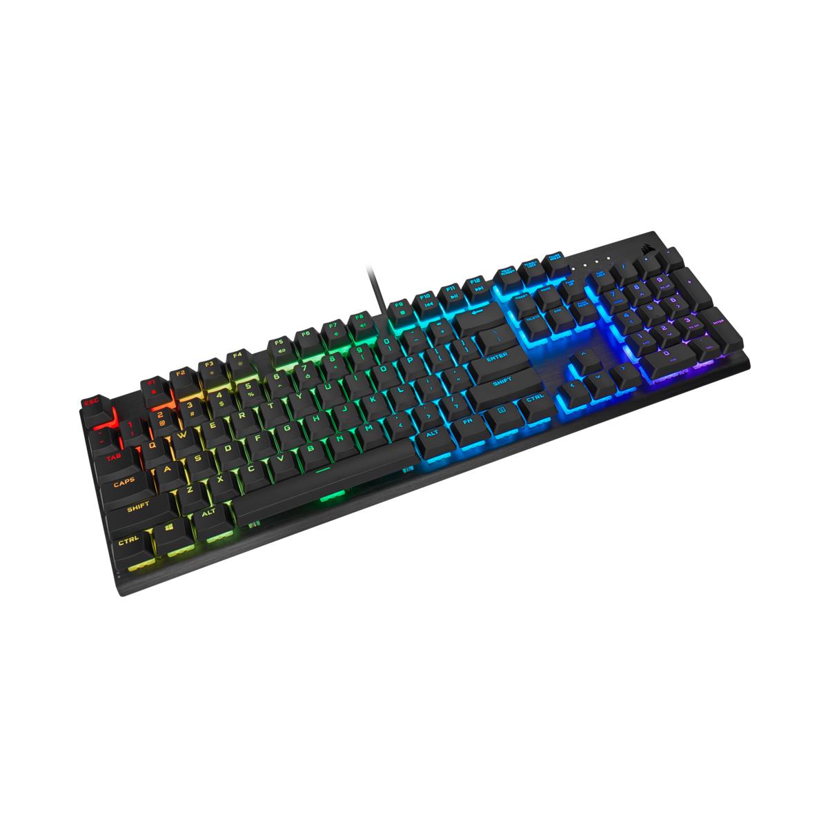 Gaming Keyboard - K60 RGB Pro Mechanical - Cherry Viola - Black Qwerty Be