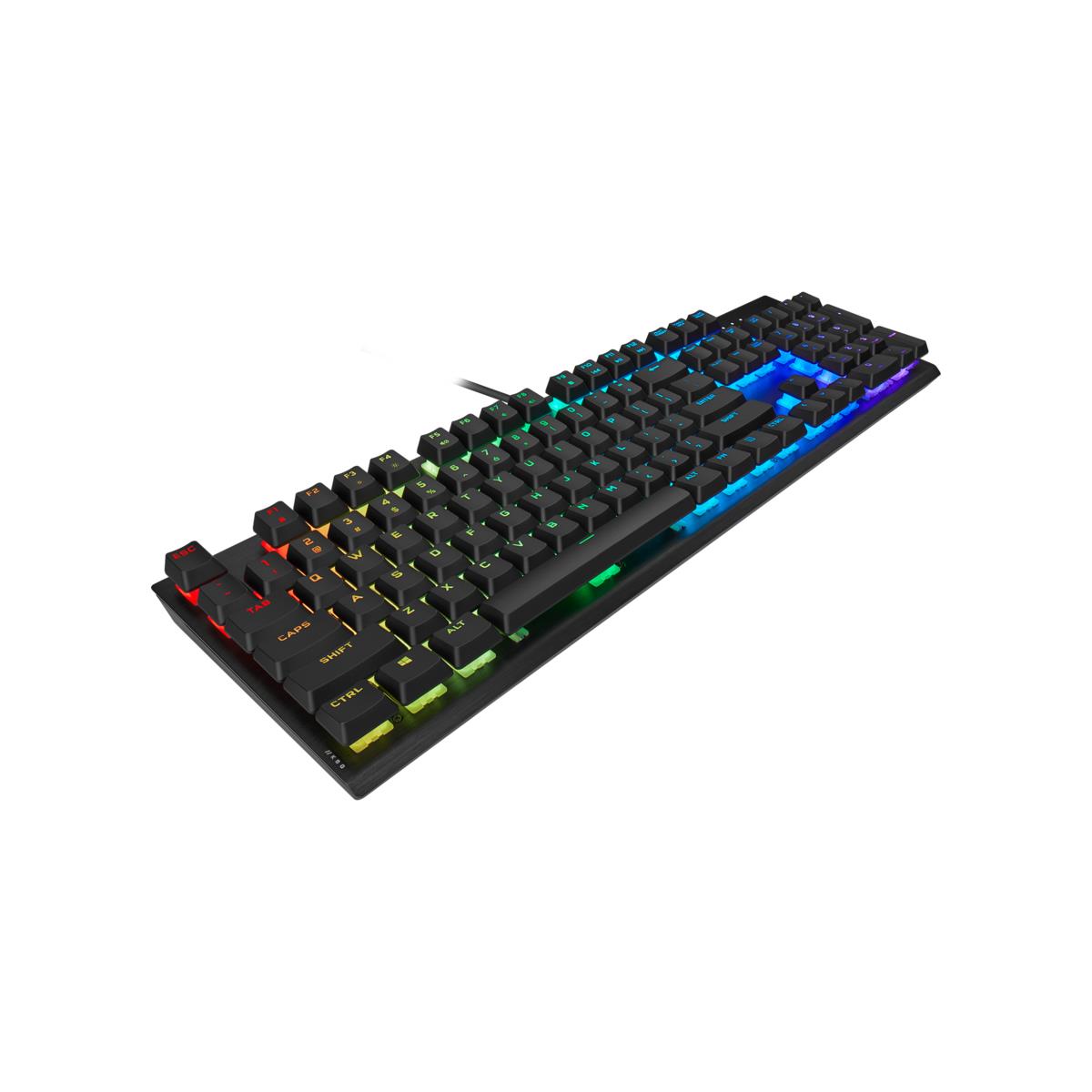 Gaming Keyboard - K60 RGB Pro Mechanical - Cherry Viola - Black Qwerty Be