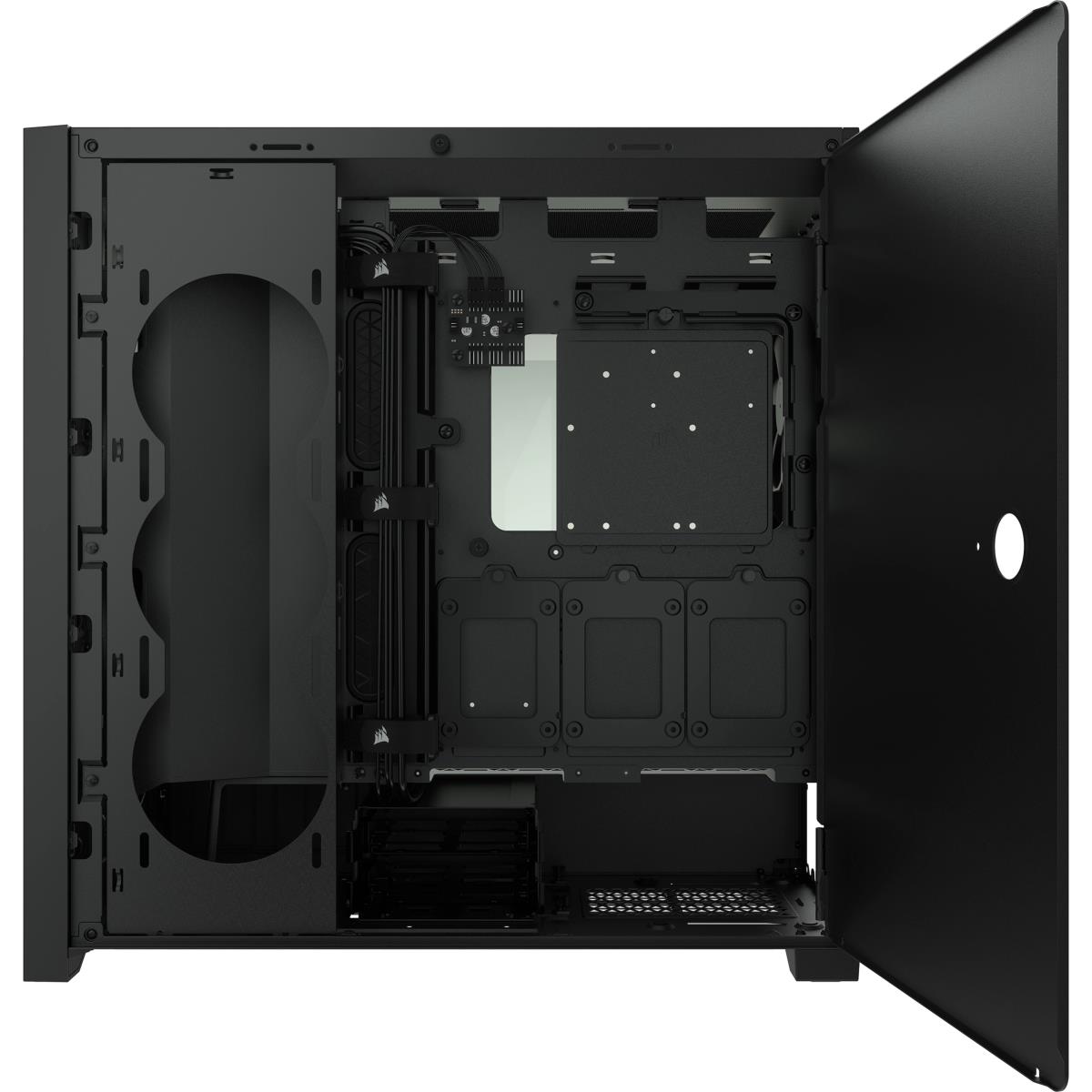 5000d - Tempered Glass Mid-tower ATX Pc Case - Black