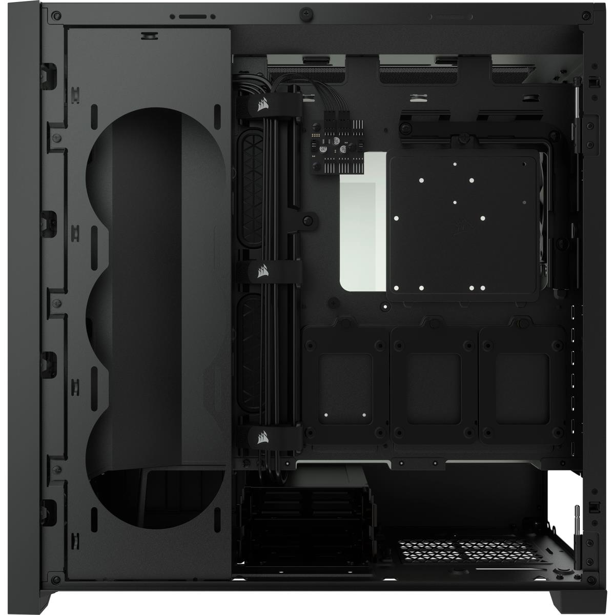 5000d - Tempered Glass Mid-tower ATX Pc Case - Black