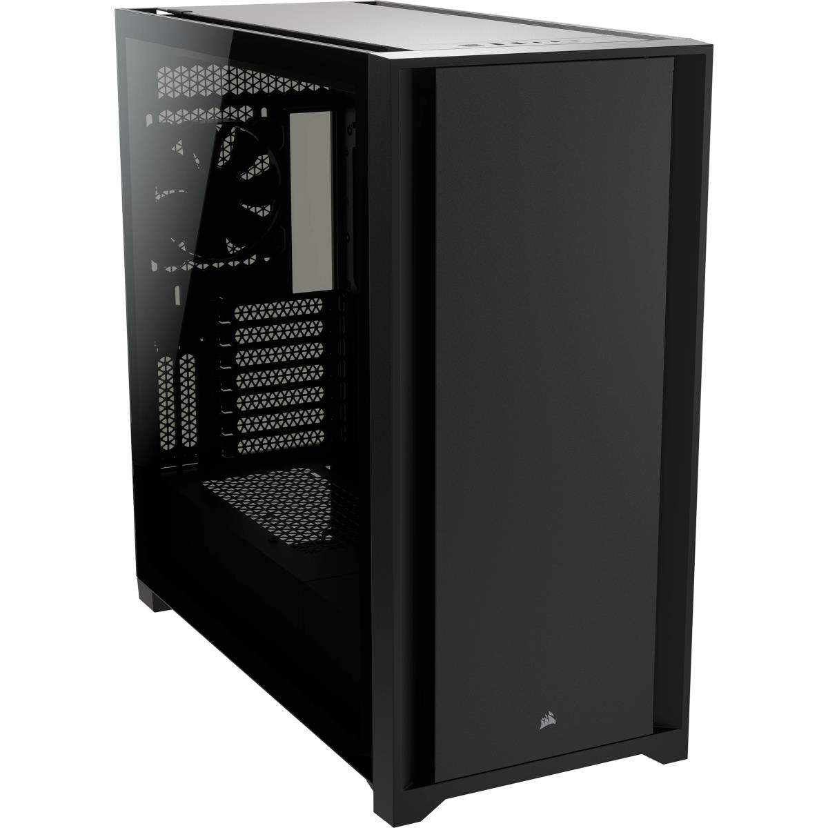 5000d - Tempered Glass Mid-tower ATX Pc Case - Black